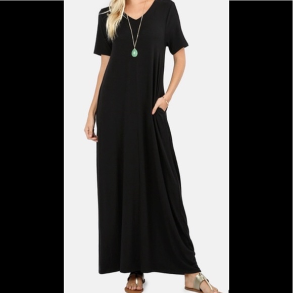 Zenana Outfitters Dresses & Skirts - LAST One 🆕Black Maxi dress ultra soft